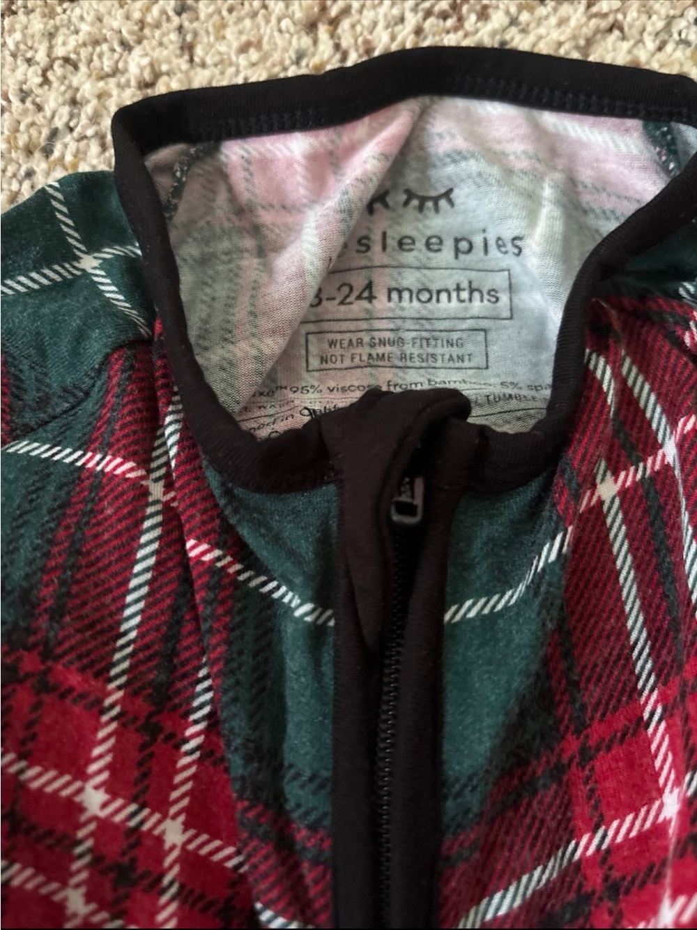 Little Sleepies lot of 3 zippy 18-24 months - Picture 4 of 4